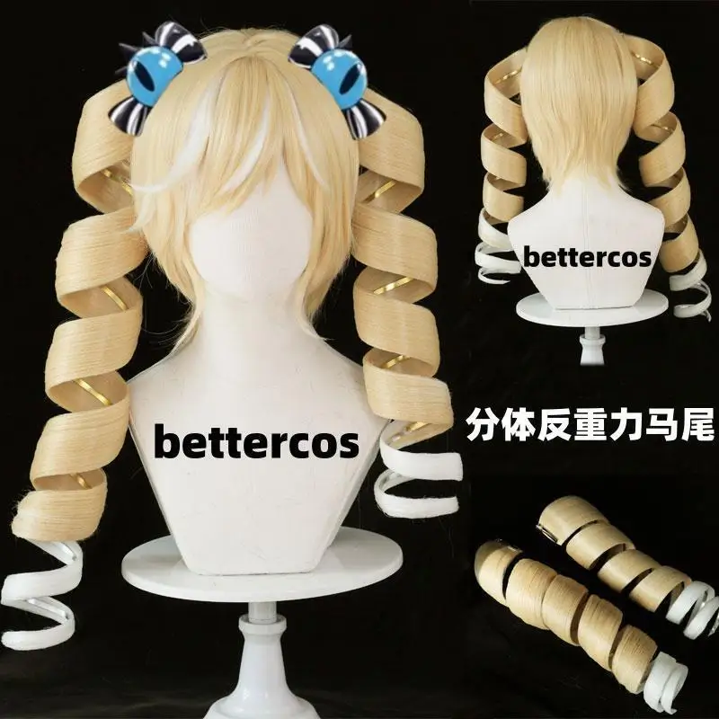 

Stella Cosplay Game Eggy Party Mute Girl Cosplay Halloween Wig Escape From Fright Night Clown Halloween Party Customized