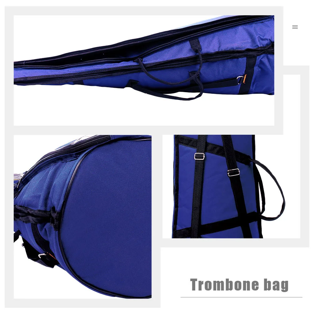 

1Pcs High-Density Waterproof Trombone Bag with Adjustable Straps Storage Bag for Trombone Portable Musical Instrument Carrying
