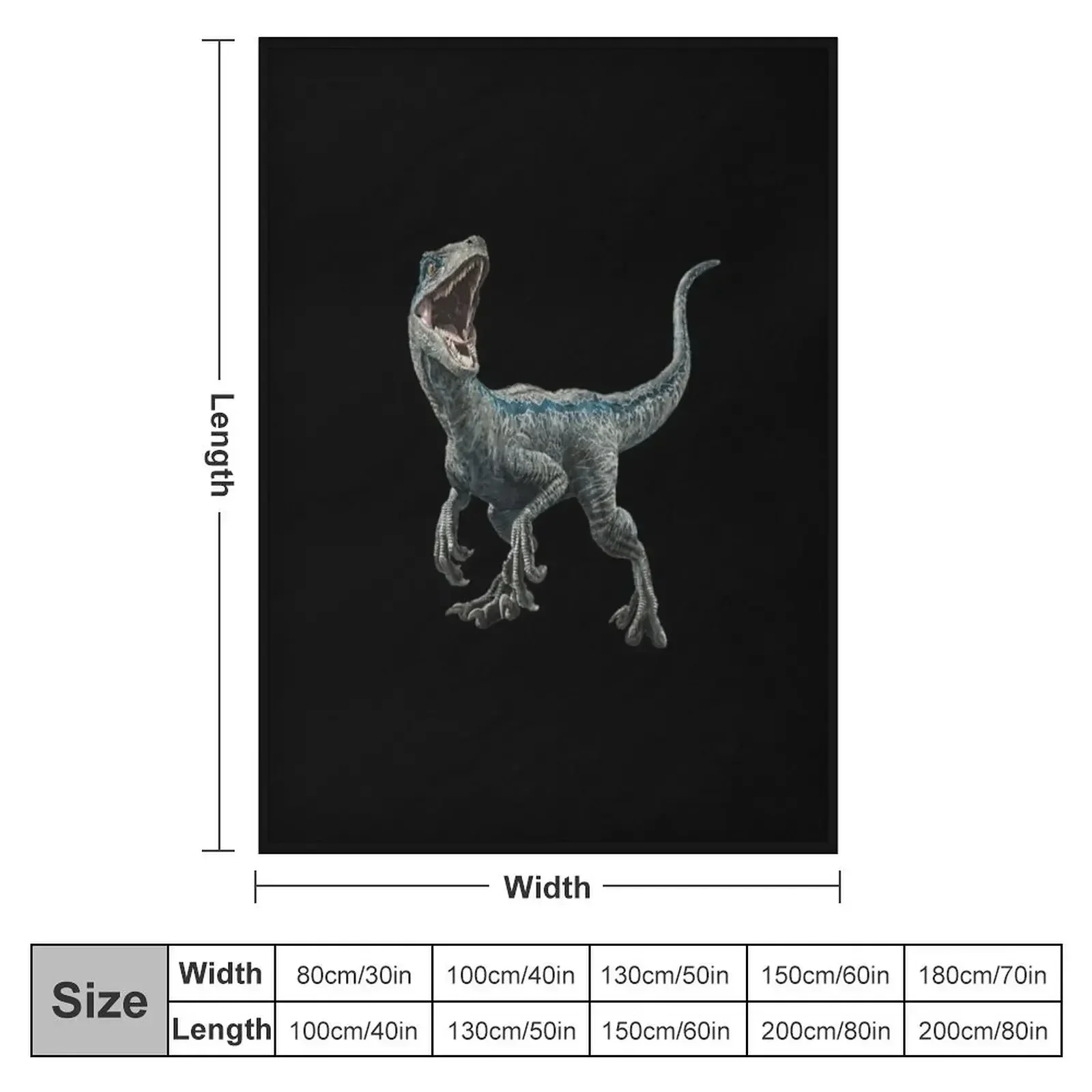 Velociraptor dinosaur Throw Blanket Polar for sofa Luxury St Vintage Quilt Luxury Thicken Blankets