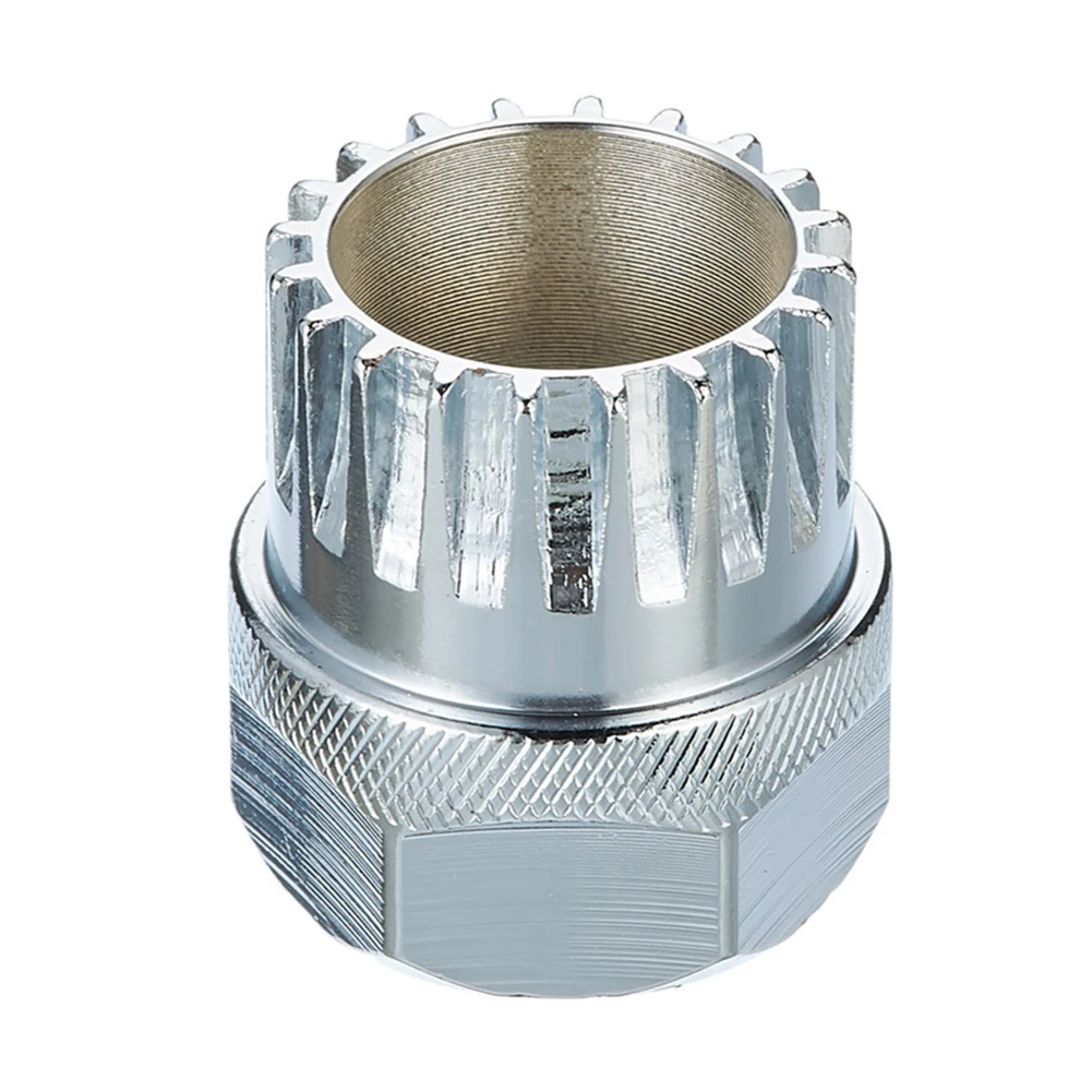 

Druable High Quality Material Practical Brand New Wrench Bike Socket About 24mm Bottom Bracket Removal Tool Silver