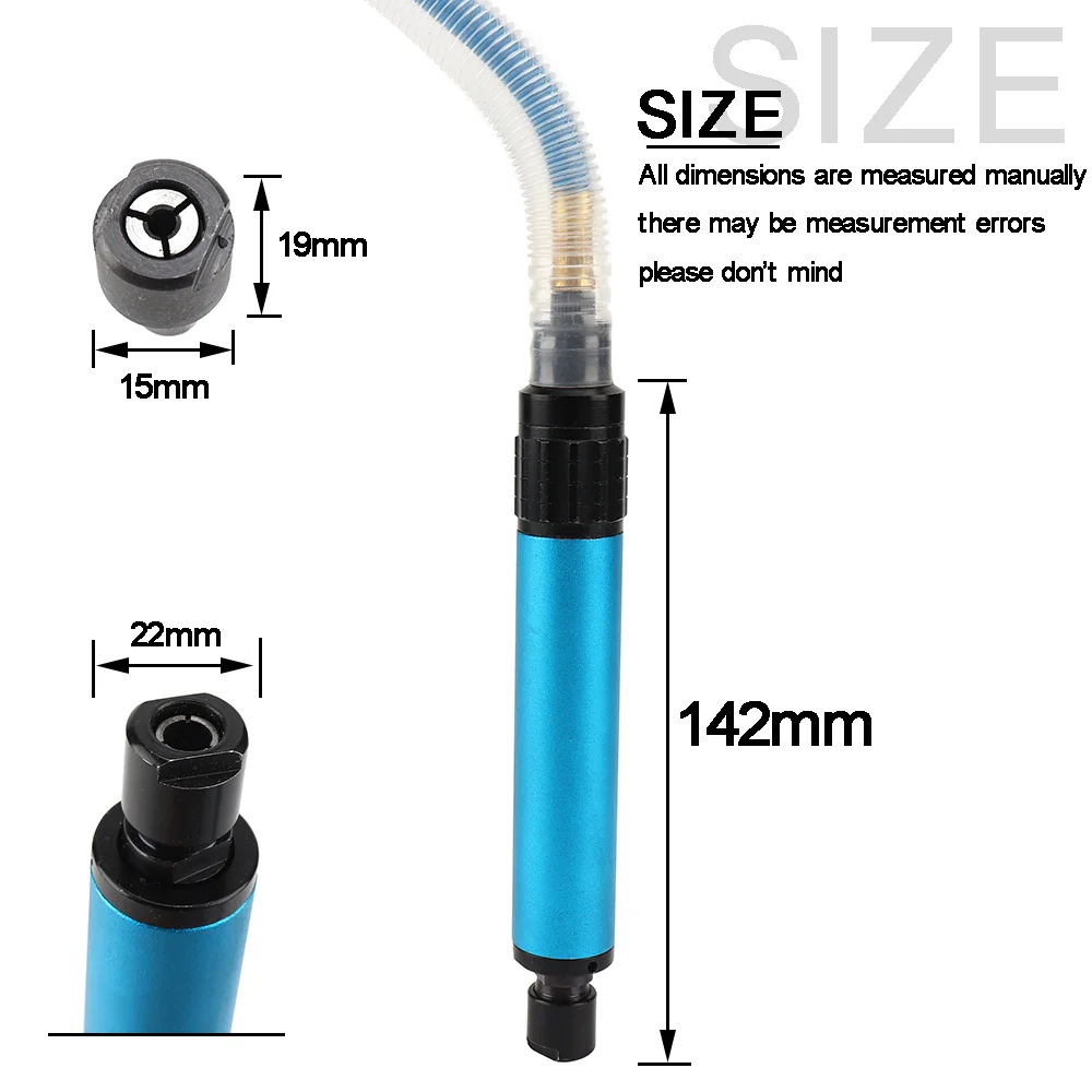 High Speed Air Micro Die Grinder Mini Pencil Polishing Engraving Tool Grinding Cutting Pneumatic Tools With Two Chucks 3mm 6mm