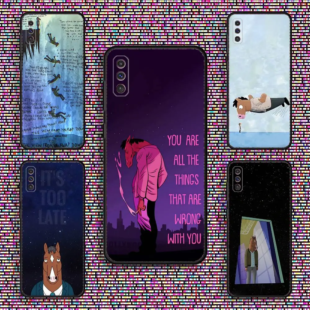 

Funny B-BoJack Horseman Phone Case For Samsung S 25,24,23,22,30,21,10,9,Ultra,Plus,Lite,FE,4,5 G Black Soft Case