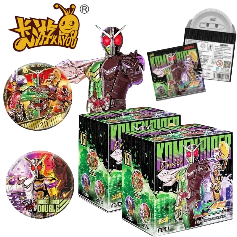

KAYOU натуральный Kamen Rider двойной райдер значок на 15-летие серии жесть коллекция значок аниме периферийный значок подарок