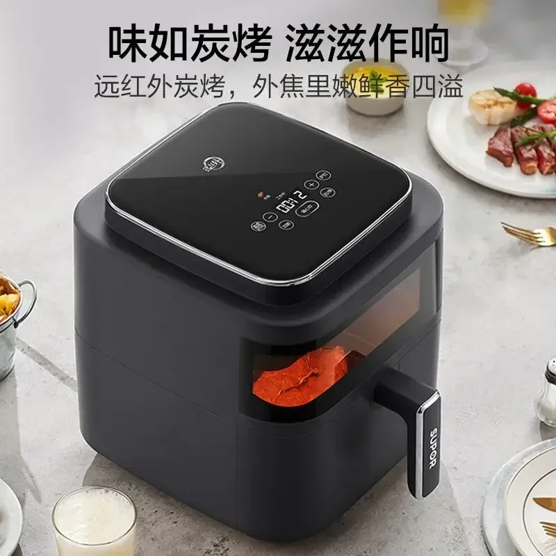 air fryer. Household. New model. Automatic. Large capacity. Intelligent. Multifunctional. Far infrared. Visual intelligence.