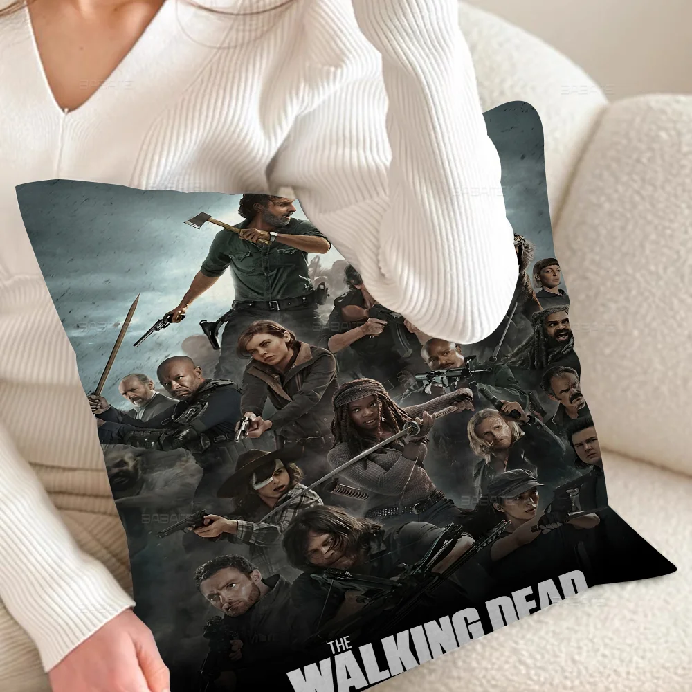 The Walking Dead dipersonalisasi gambar teks dekorasi rumah bantal hadiah rumah tangga 45x45cm