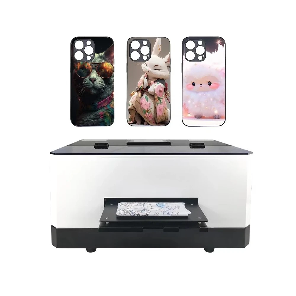 Erasmart Mini A5 UV Embossed Printer Flatbed DTF Drawable 3D Multifunctional Inkjet UV Printer Mobile Phone Case