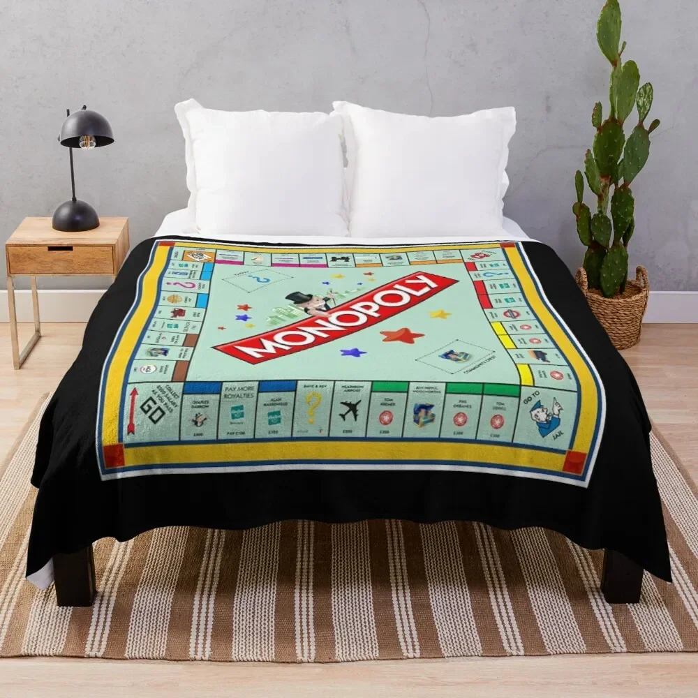 Monopoly Board Game Classic Throw Blanket Summer Blanket