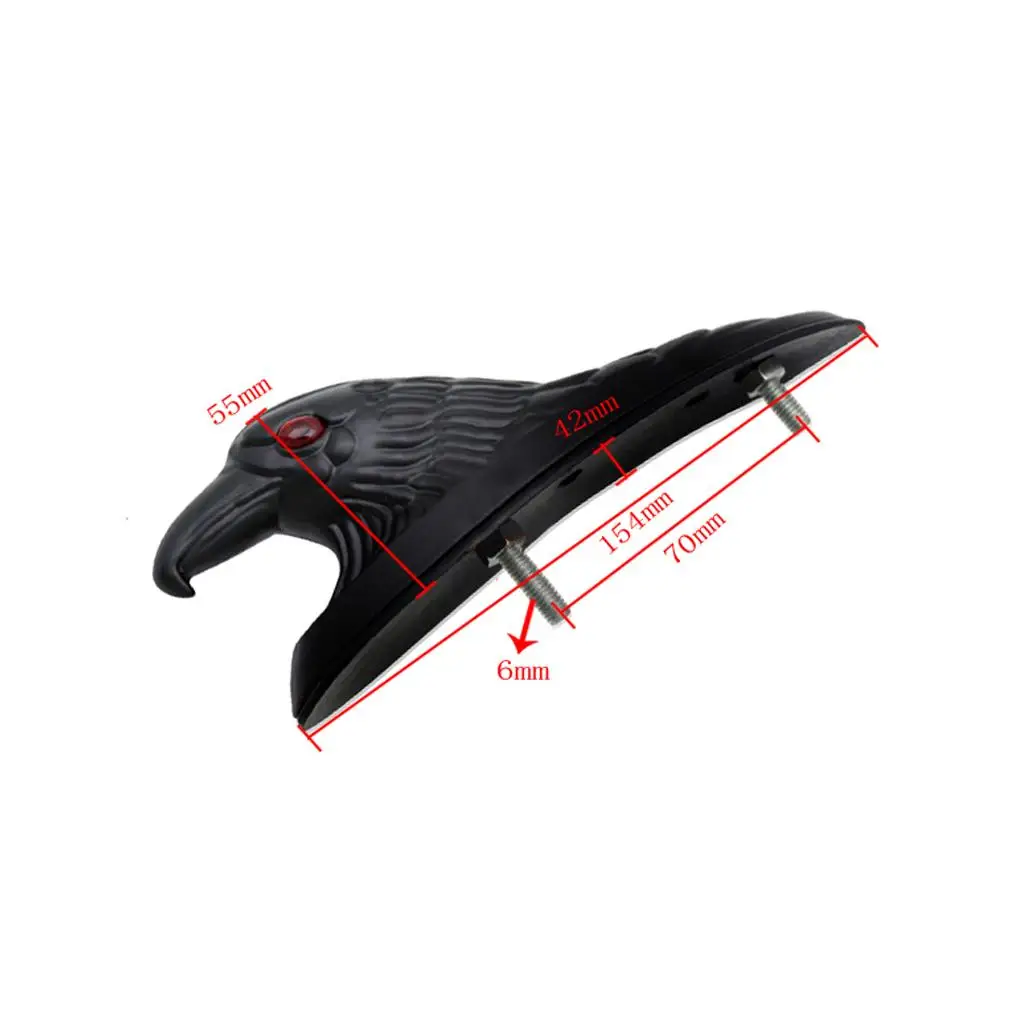 Chrome Motorcycle Front Fender Light Eagle Head Sculpture Universal Fit for Harley Honda Yamaha Riders