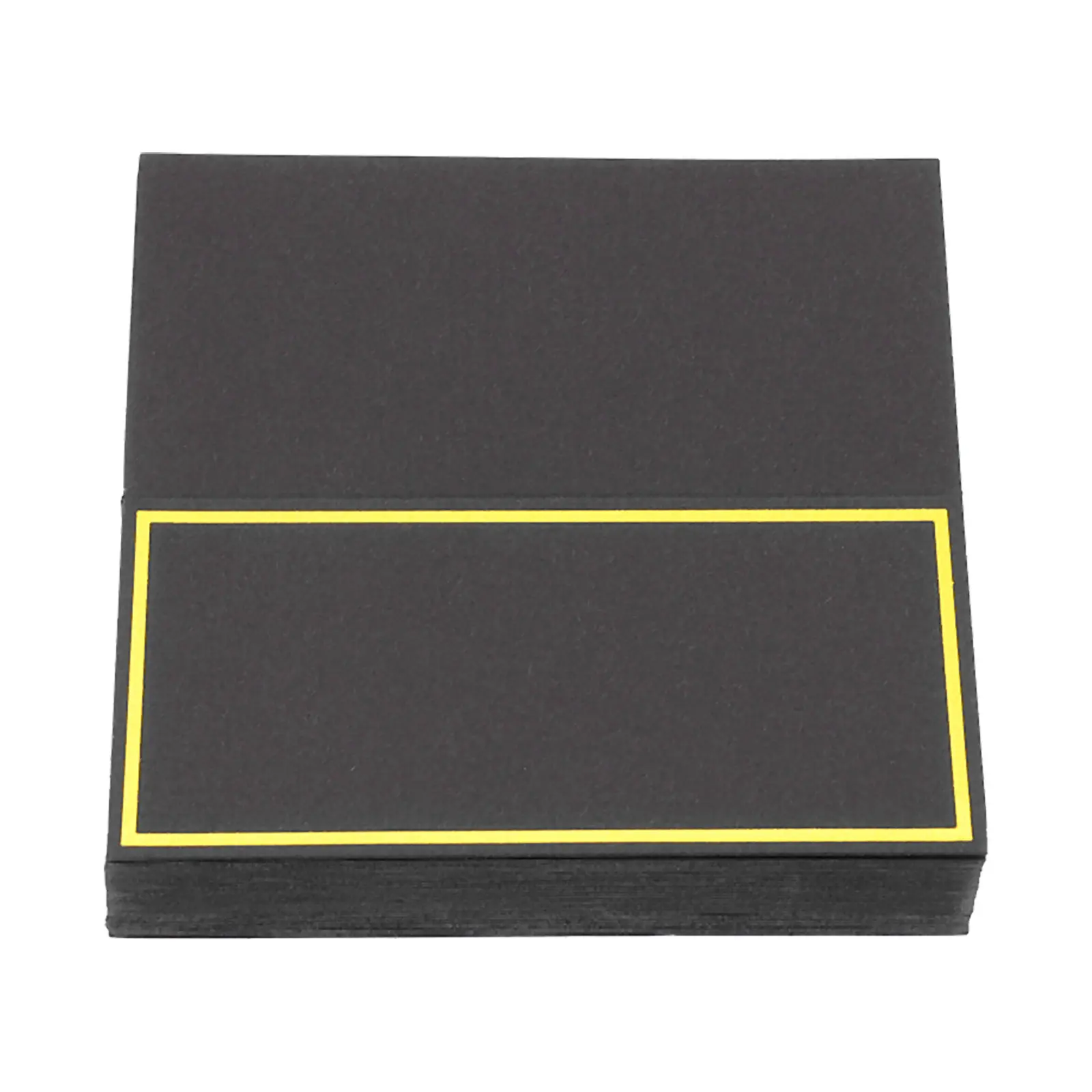 

50Pcs High Quality Seat Cards Gold Foil Finish Place Cards for Wedding Reserved Table Signs Banquet Party Decoration Supplies