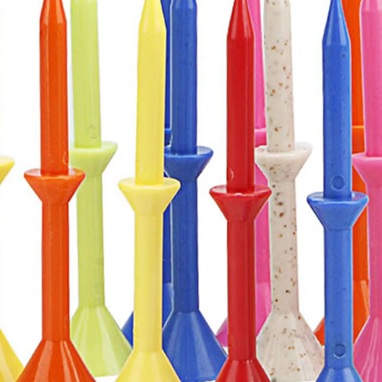 Wedge Golf Tees 12Pcs Random Colors to Use Flexible Reusable Sports Accessories Range Practice Driving