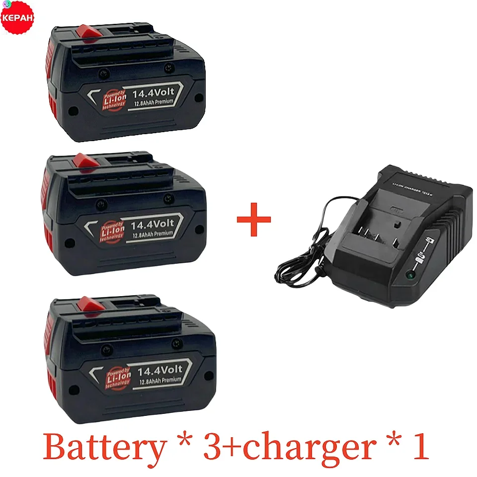 14.4V 3000mAh rechargeable lithium battery suitable for Bosch GBH GDR GSR 1080 DDS180 BAT614G BAT607 BAT607G electric drill