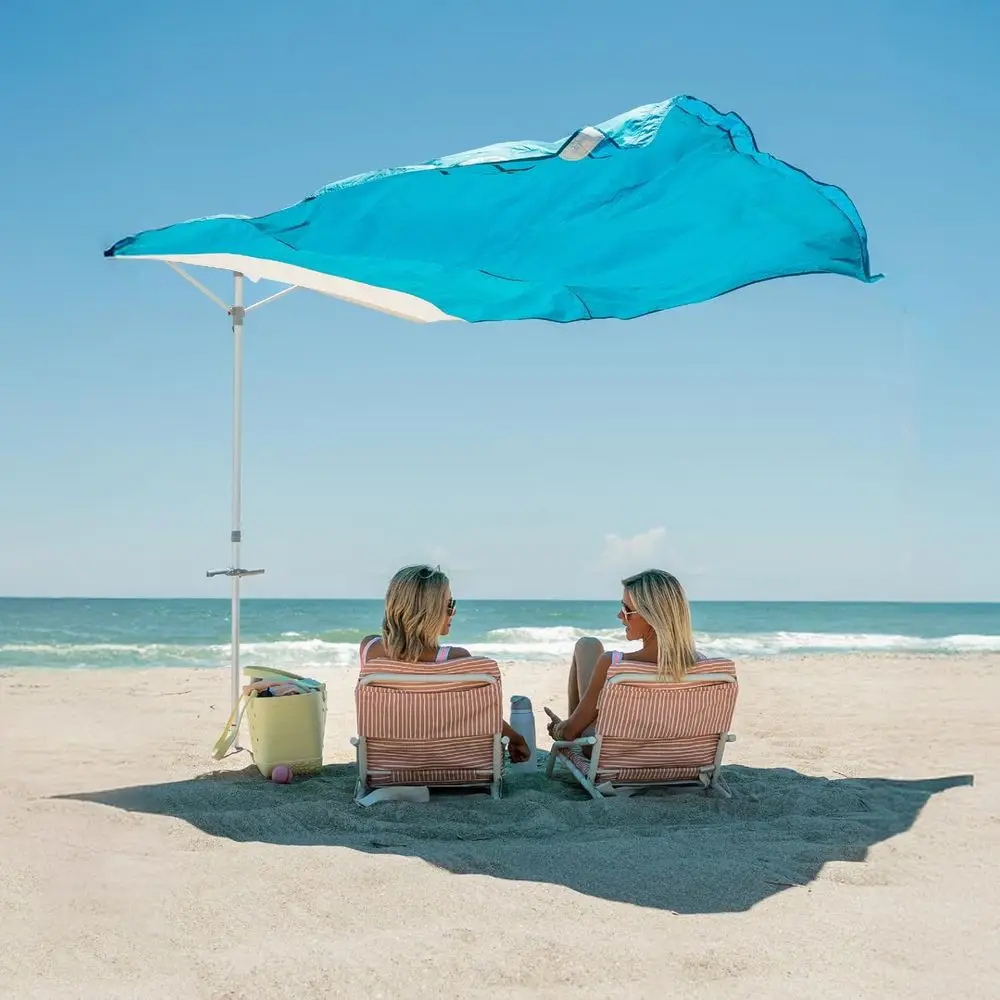 

SoloShade - The Wind-Drivenbeach umbrella. Eortlto set up, lightweight, won't blow down the beach, UP 50+ sun protection