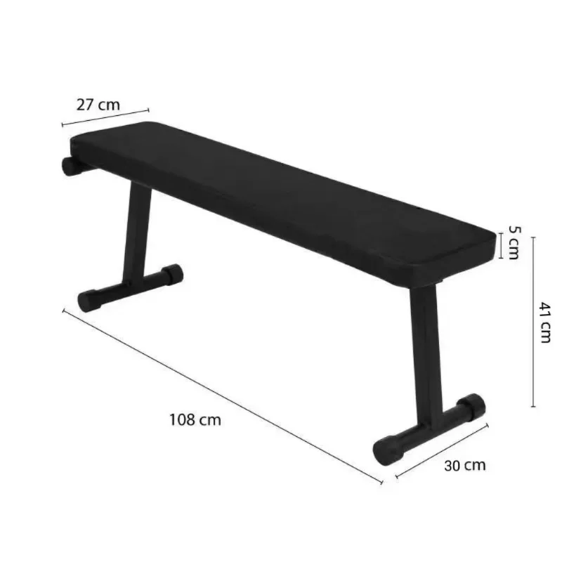 Home Gym Flat Bench with Dumbbells for Bench Press, Multi-Functional Adjustment To Meet Various Fitness Needs
