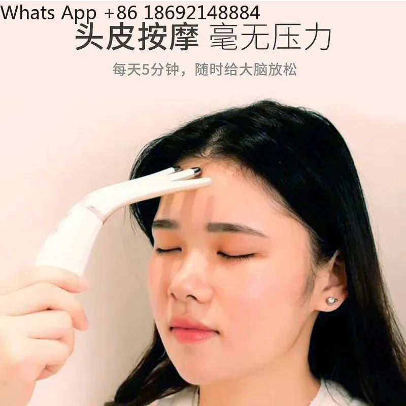 Rechargeable Mini Massager for All Users Multi-Functional Heating Electric Portable Massage Comb for Head Body Relief