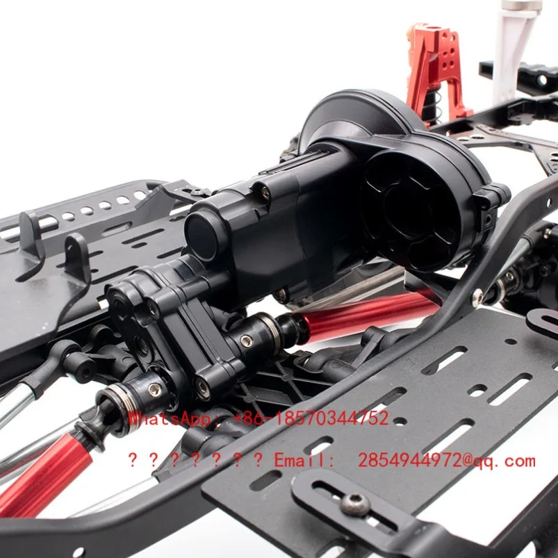 Simulation Climbing Scx10-ll90046 Metal Gearbox Aluminum Alloy Two-speed Reverse Gearbox Assembly