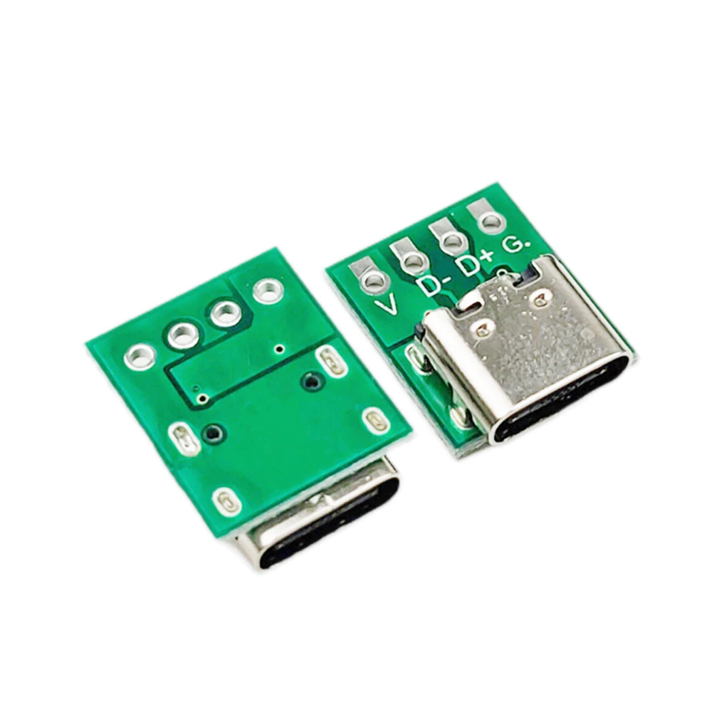 5/10Pcs Type C USB 3.1 Connector 16Pin Test PCB Board Adapter Socket For Data Cable Transfer