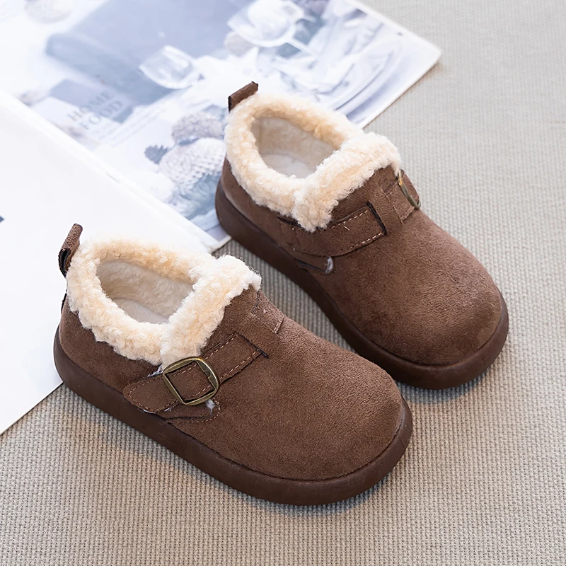 

Зимние детские повседневные туфли 2026 года для девочек: модные, удобные, теплые, плюшевые хлопковые туфли для девочек