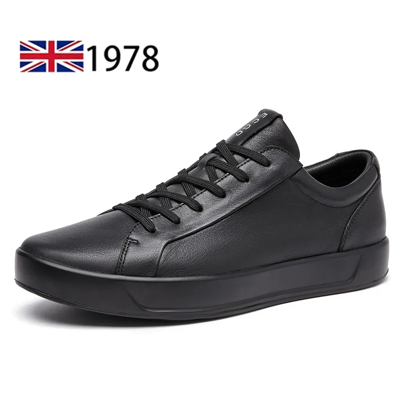 Genuine Leather Shoes Men Trendy Original Handsome Sneaker Men Shoes Classic Casual Soft Walking Formal Business Office