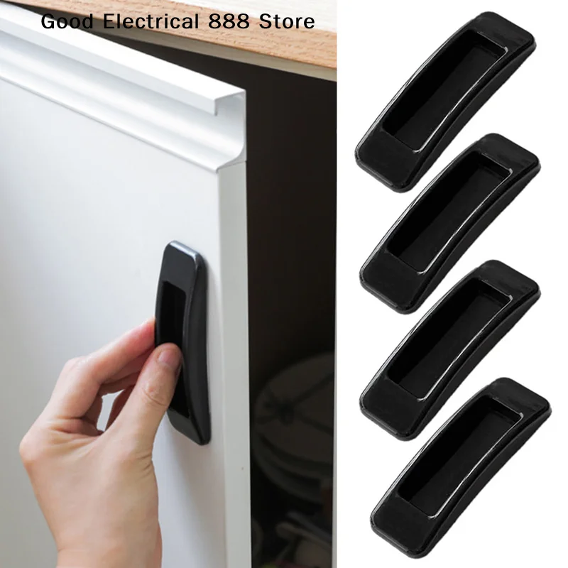 2/4PCS Window Cabinet Drawer Handles Self-adhesive Door Wardrobe Handle Organizer Paste Open Sliding Door Knob Auxiliary Device
