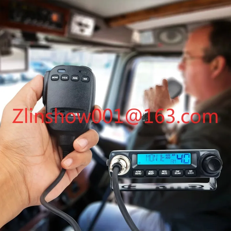 11 Meters CB Radio 27MHz Mobile Transceiver 40Ch FM AM Modulation 4W Compact Mini European Citizen Band Walkie Talkie