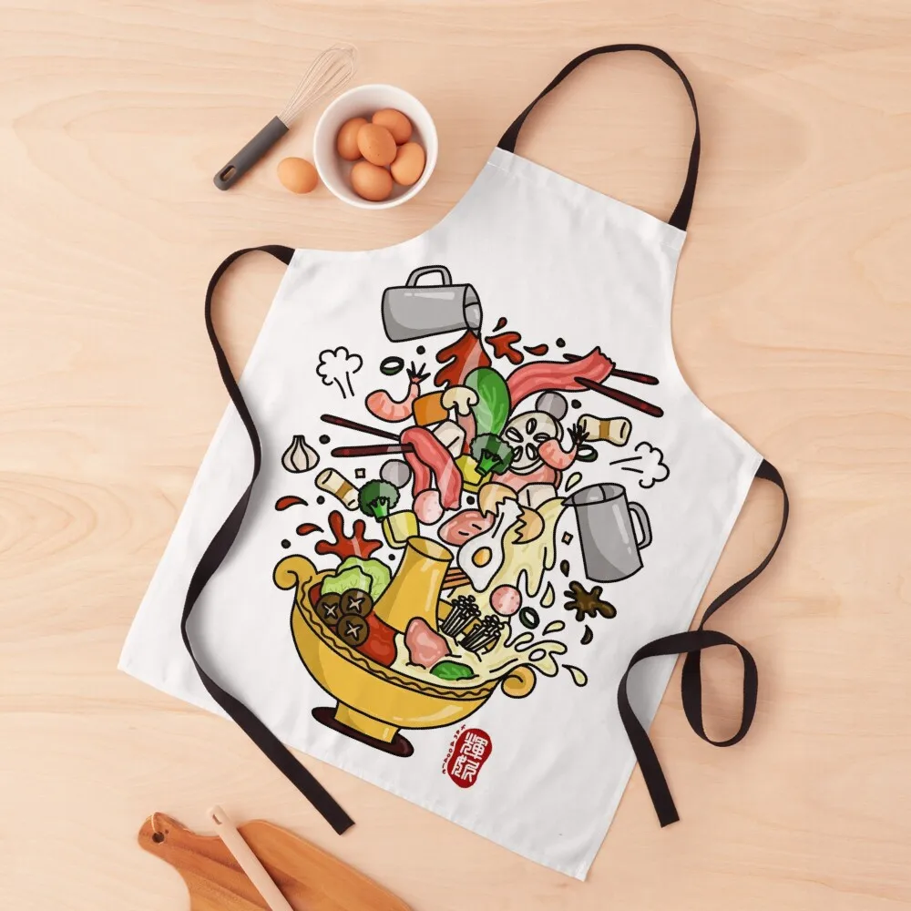 

Hot Pot (color) Apron Cooking Kitchen For Man kitchen girl Apron