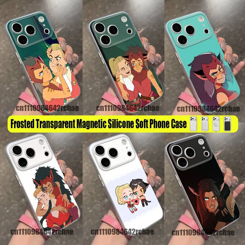 For Catradora Adora Catra Phone Case For iPhone 15 17 18 11 14 13 16 12 Pro Max Mini Plus For Magsafe Magnetic Clear