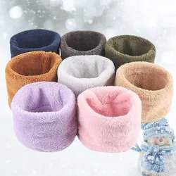 Coral Velvet Women Neck Scarf Solid Color Soft Neck Cover Winter Coldproof Neck Warmer Ski Mask Women Men Windproof Neck Scarf