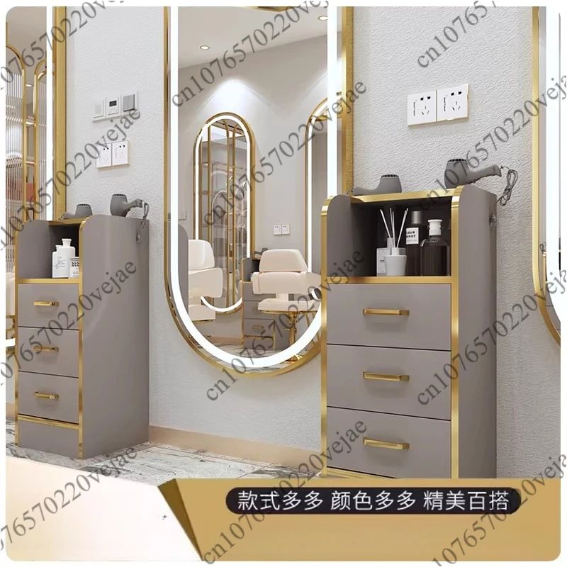 Multifunctional Salon Trolley Beauty Salon Hair Cutting Rack Barber Shop Tool Cabinet Hair Salon Dedicated Vertical Tool Trolley