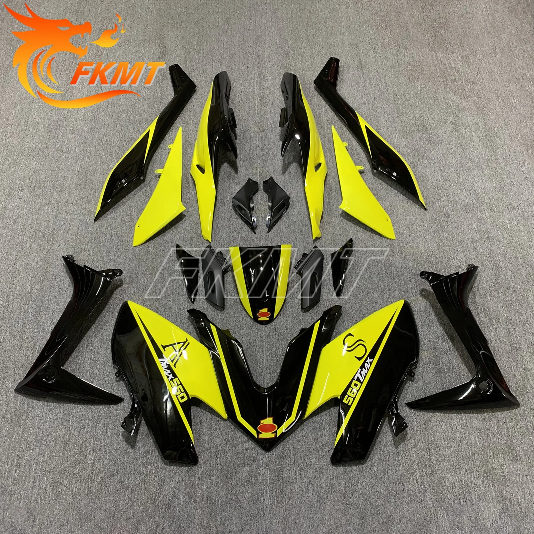 Carrozzeria Iniezione Carenatura Tutto nero opaco Per TMAX 560 2020-2021 Kit carenatura completa per moto