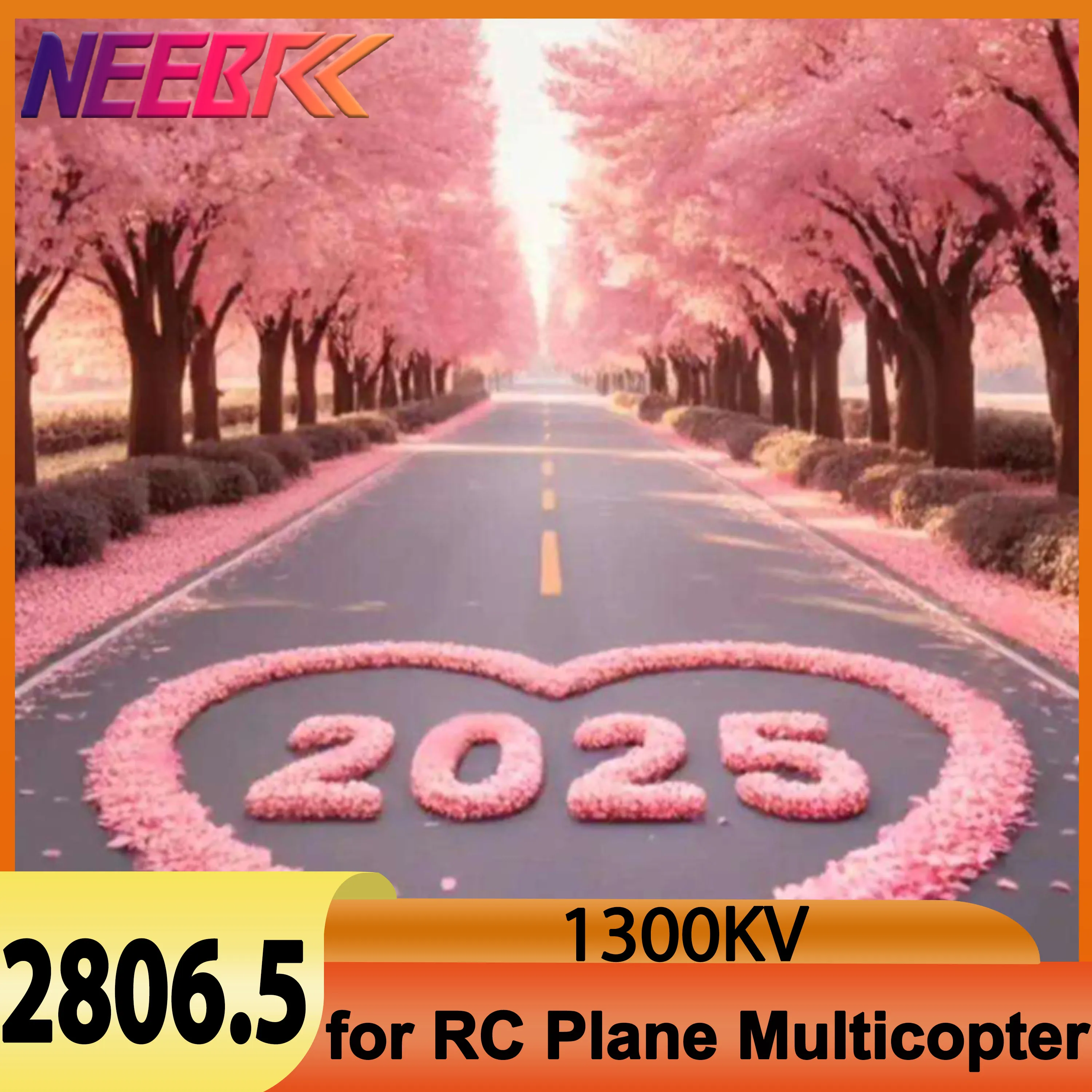 

NEEBRC 2806.5 2807 1300KV V3 Brushless Motor 3-6S for 7/8/10 inch RC Plane FPV Racing Drone Freestyle Long Range Fixed Wing DIY