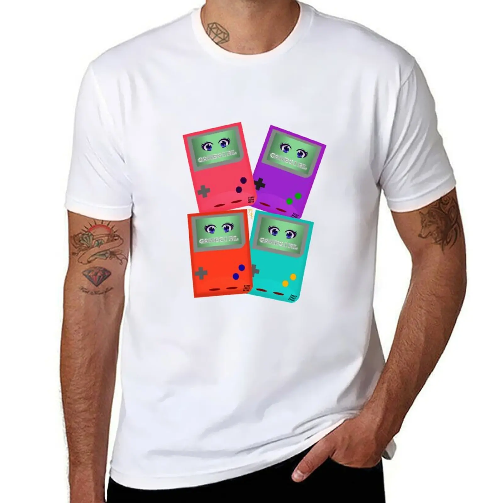 

GAMEGIRL T-Shirt black cotton t-shirt plain for man package t shirt man luxury T-Shirt