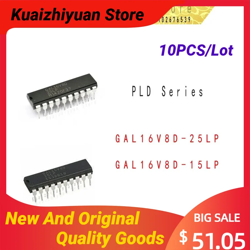 

10PCS/Lot New And Original GAL16V8D-25LPN DIP20 GAL16V8D-25LP GAL16V8D-15LP DIP-20 GAL16V8D-15LPN Quality Goods In Stock