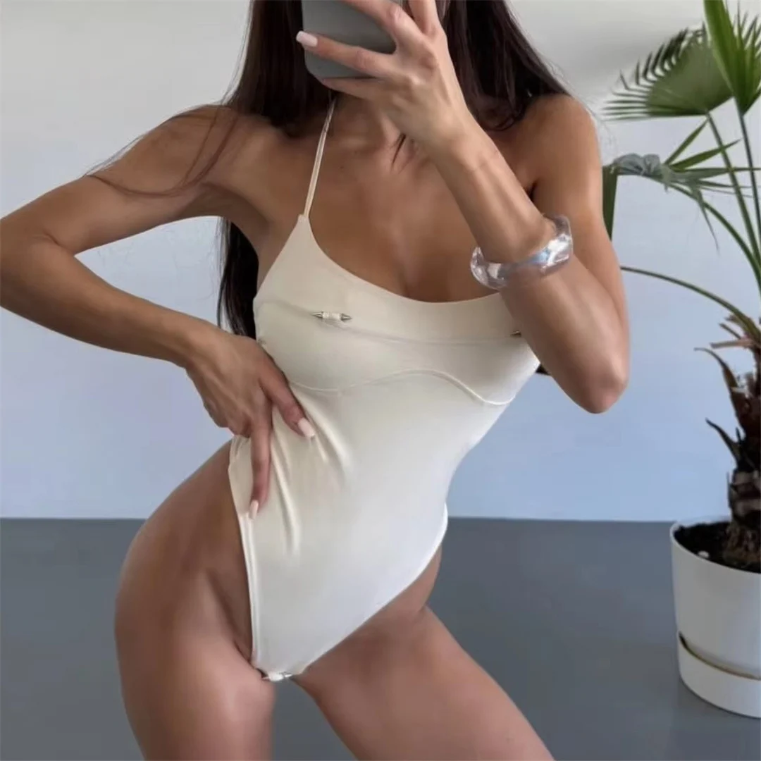 Sexy Cut-Out-Badeanzug mit Bügel für Damen, einteiliger Badeanzug, extrem kurzer String-Mini-Micro-String-Badeanzug, Badebekleidung, Badeanzug V7744 – Detail 9