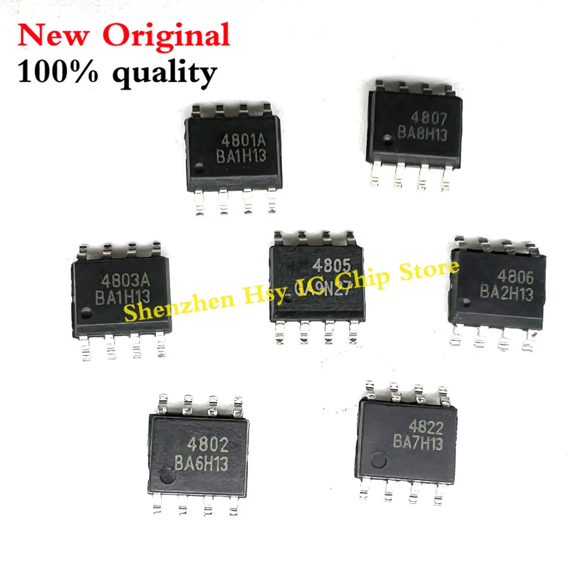 (10piece)100% New AO4800 AO4801 AO4802 AO4803 AO4804 AO4805 AO4806 AO4807 AO4822 AO4822A AO4801A sop-8 Chipset