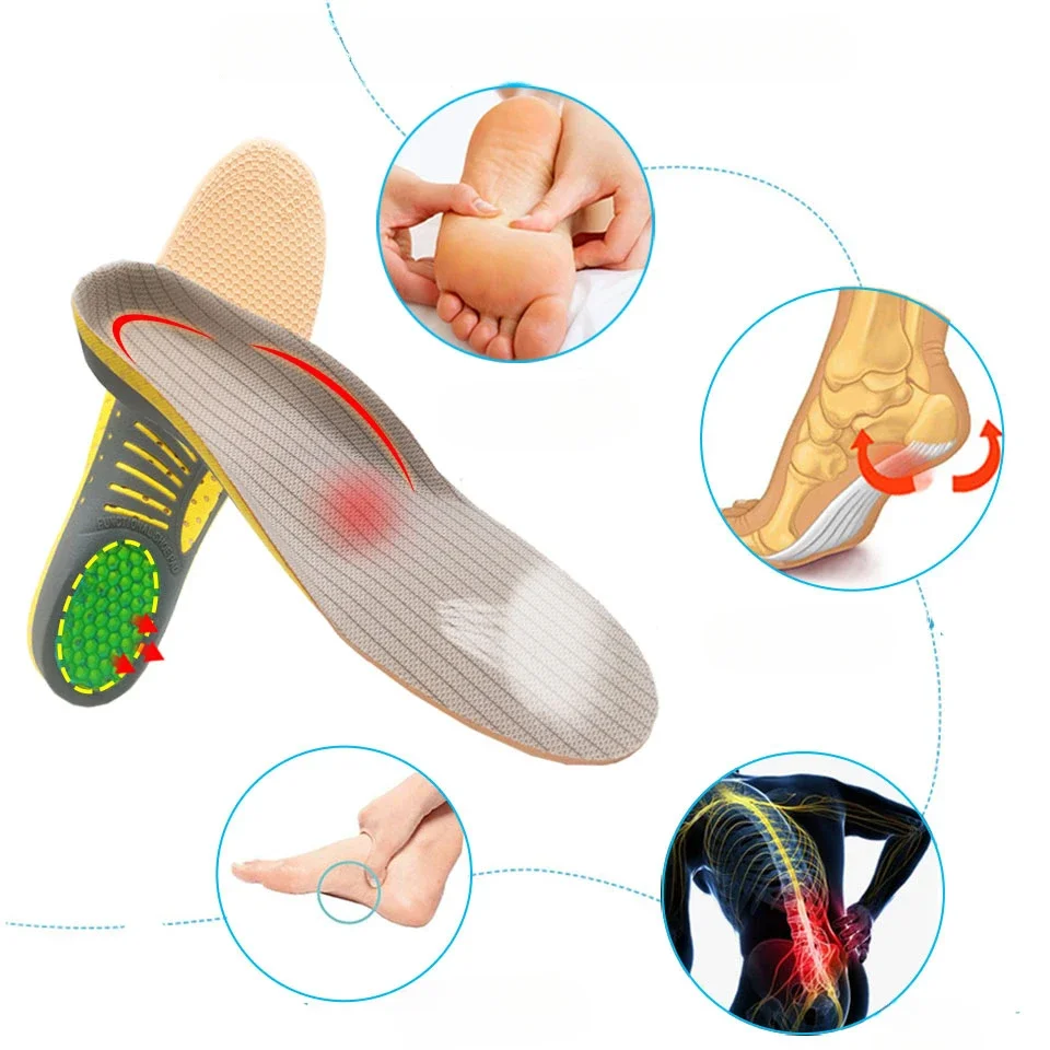 Orthotic Insole Arch Support Flatfoot Orthopedic Insoles  Feet Ease Pressure of Air Movement Damping Cushion Padding Insole