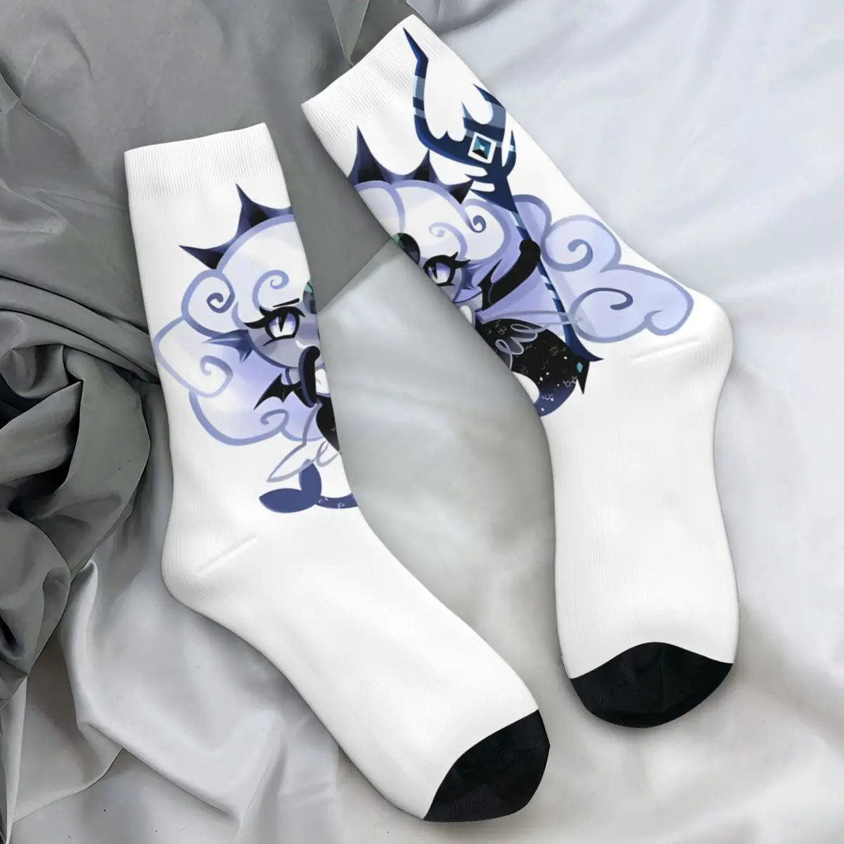 

Cookie Run Socks Black Pearl Leisure Stockings Men's Breathable Skateboard Socks Winter Pattern Anti Sweat Socks