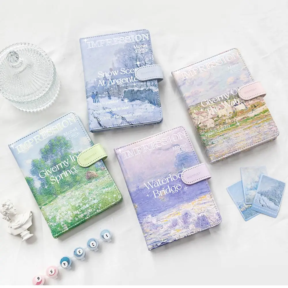 Students Gift Landscape School Stationery Magnetic Buckle Writing Pads DIY Scrapbook Handbook Notepad Scenery Notebook