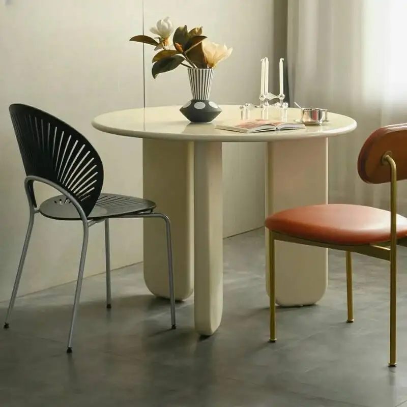 Tables Luxury Design Round Nordic Outdoor Dining Modern Kitchen Dining Tables Coffee Balcony Mesa