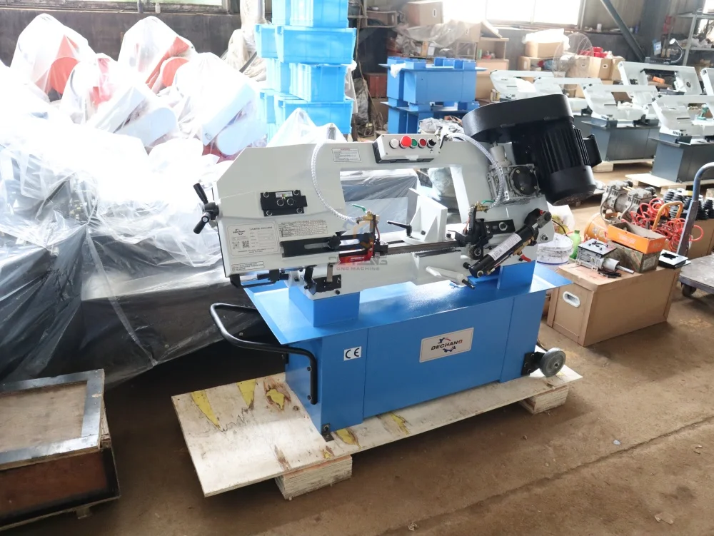 High Quality BS-912B Mini Portable Bandsaw Machine Universal Metal Cutting Band Saw with Mechanical Tension Method Core Motor