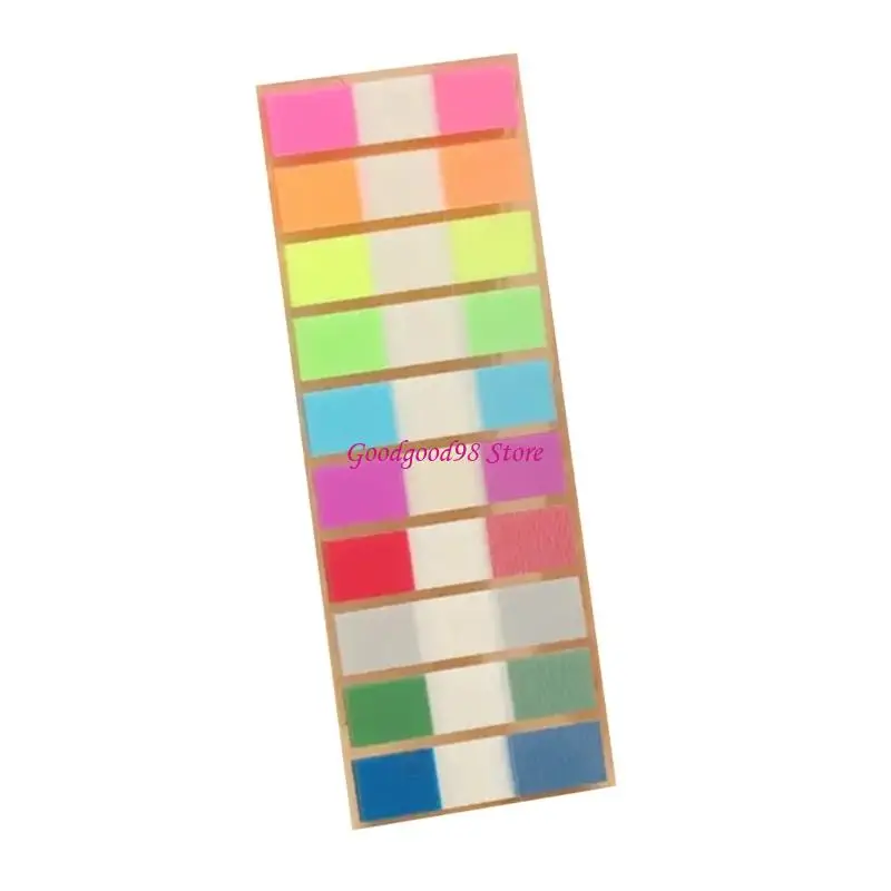 Picture 5: Colored Label 100/120Pieces 45x12MM Writable PET Label Adhesive Notes Page Marker for School Office Supplies 