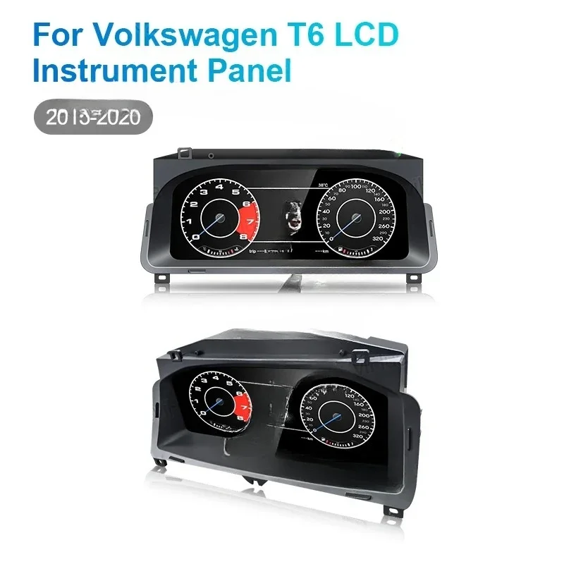Car Digital Cluster for   VW T6 2015-2020 Speedometer LCD Instrument LCD Dashboard Virtual Cockpit Auto Meter