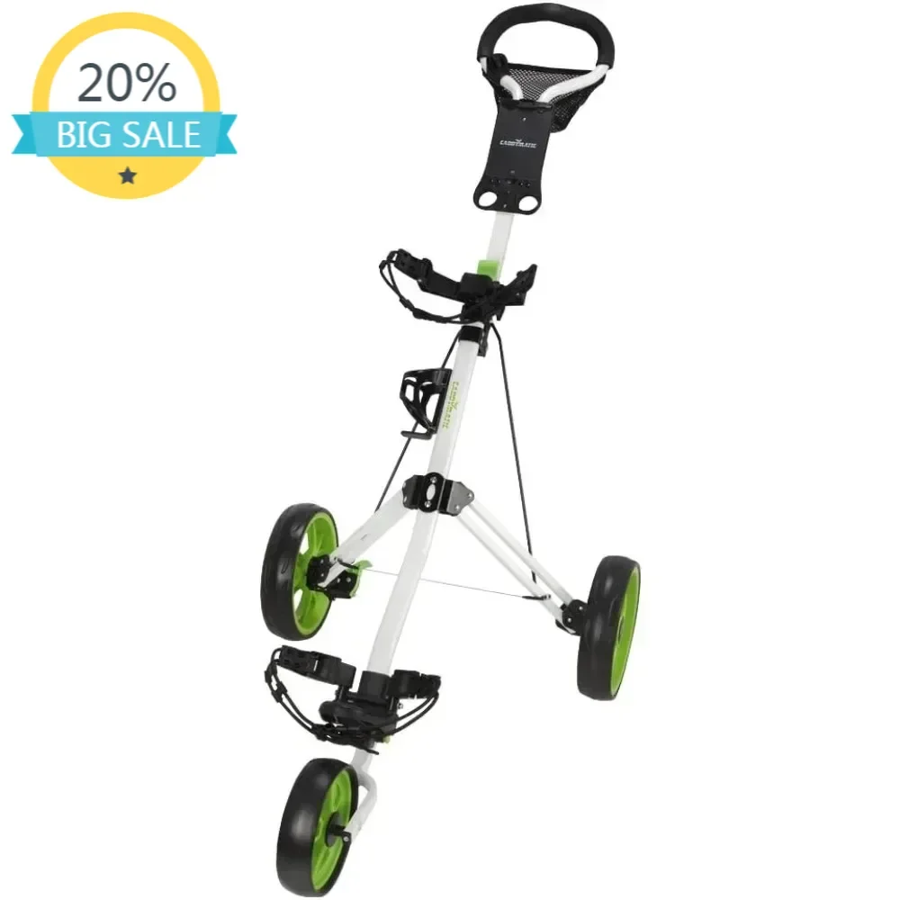 

Бестселлер Golf Pro Lite 3-колесная тележка для гольфа бело-зеленая