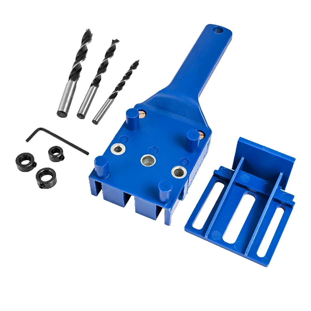 1 Chiếc Túi Xách Dọc Lỗ Dowelling Jig Bộ Đục Lỗ Bấm Lỗ Lỗ Định Vị Dọc Túi Lỗ Jig Bộ Mũi Khoan Hướng Dẫn