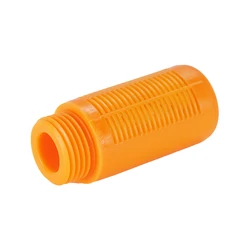 10pcs/lot Pneumatic solenoid valve plastic muffler PSL-01, Thread G1/8-Yellow Orange Random