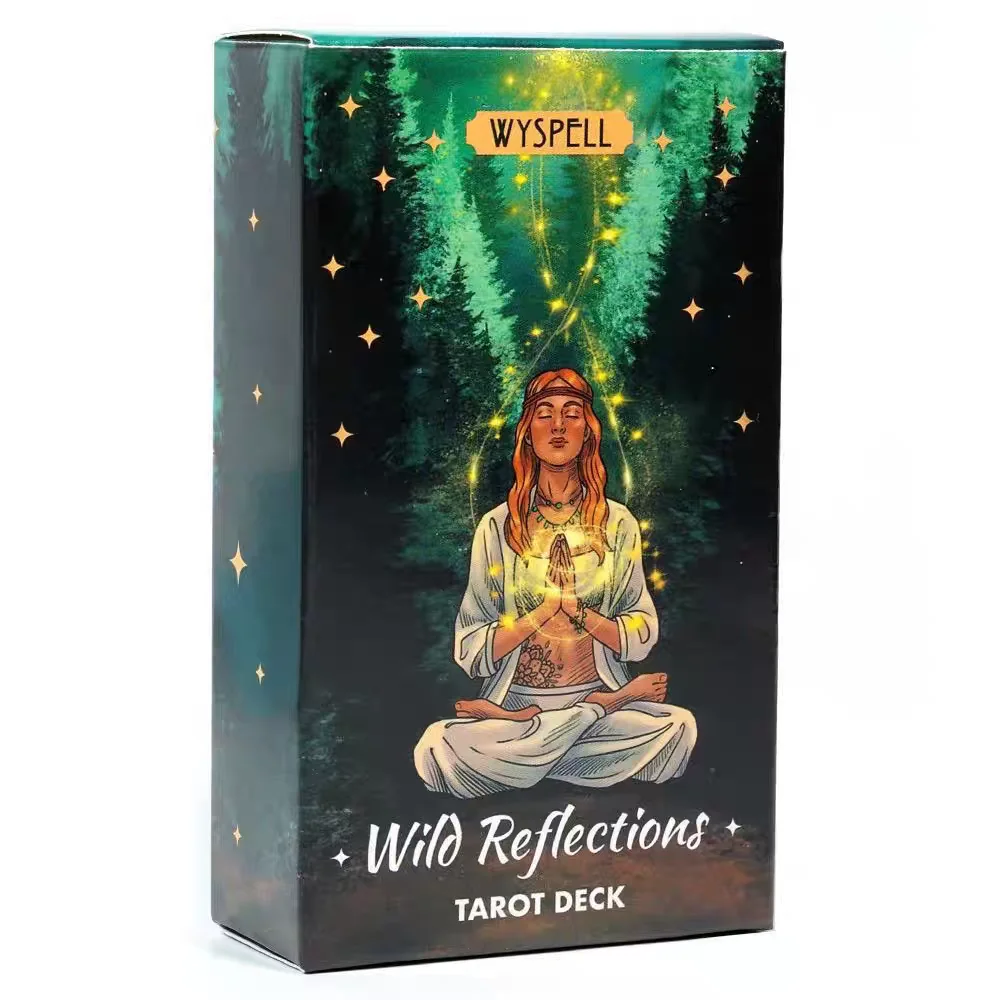 Wild Reflections Tarot Deck 78 cartes, cartes de tarot inspirées de la nature, version anglaise, cartes de divination spirituelle forestière