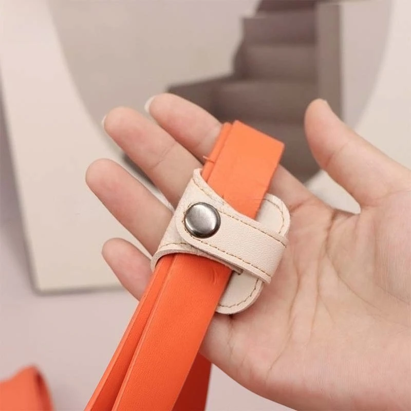 Leather Shoulder Strap Anti Pinch Anti Slip Leather Cover Buckle Fashionable Shoulder Support Pressure Reducing Shoulder Strap