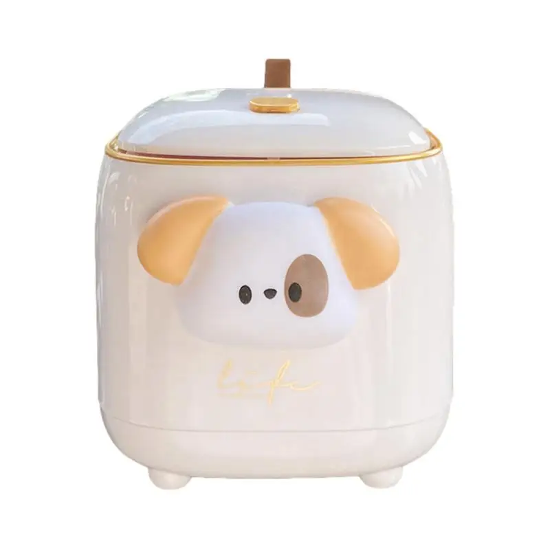 Automotive Garbage Cans Car Storage Box Cute Leakproof Car Trash Garbage Bag With Lid Hangable Vehicle Trash Bin Small Garbage