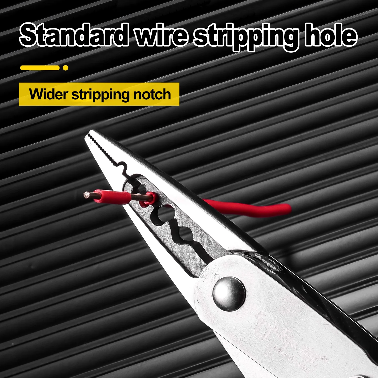 2 في 1 قواطع الأسلاك كماشة متعددة الوظائف إبرة زردية طويلة الفكين متجرد الأسلاك الكهربائية أدوات عملية عالية الأداء