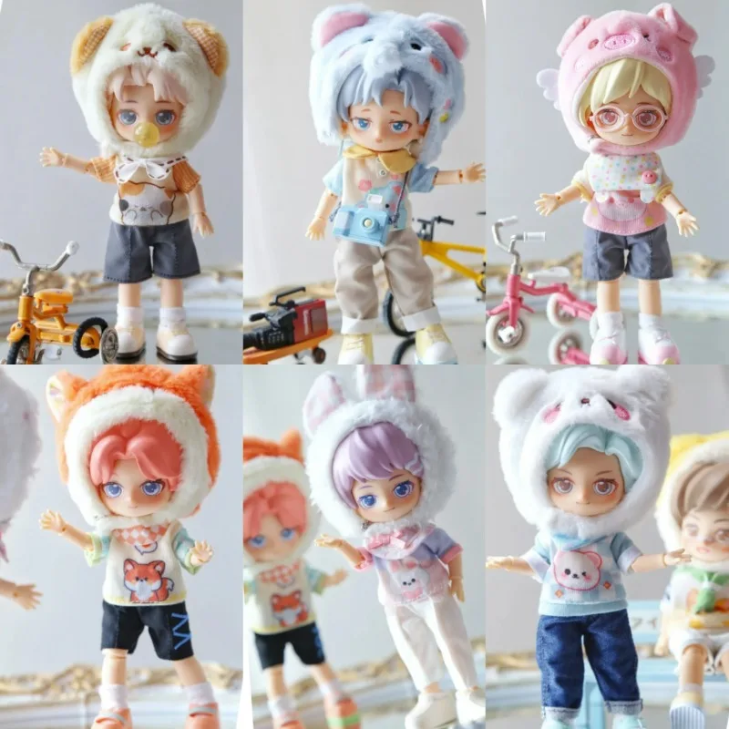 

In Stock Hot Sale SIMONTOYS PEETSOON Garden Party Series Joint Mobility Cute 16cm Doll Bjd 12 Point Doll Movable Doll Xmas Gift