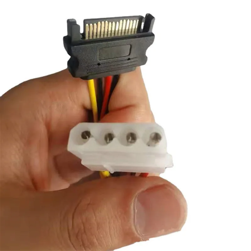 SATA Power Cable Serial SATA 15pin Female to Molex IDE 4pin Female Power Supply for HDD Power Cable